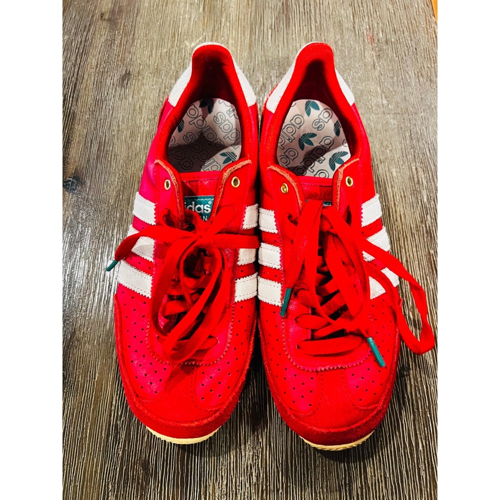 Adidas Japan Red White Leather Suede Sneakers Womens 8